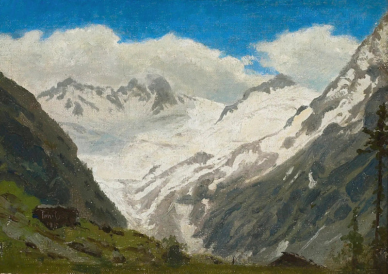 Ośnieżone góry. Tyrol. - Peder Severin Krøyer