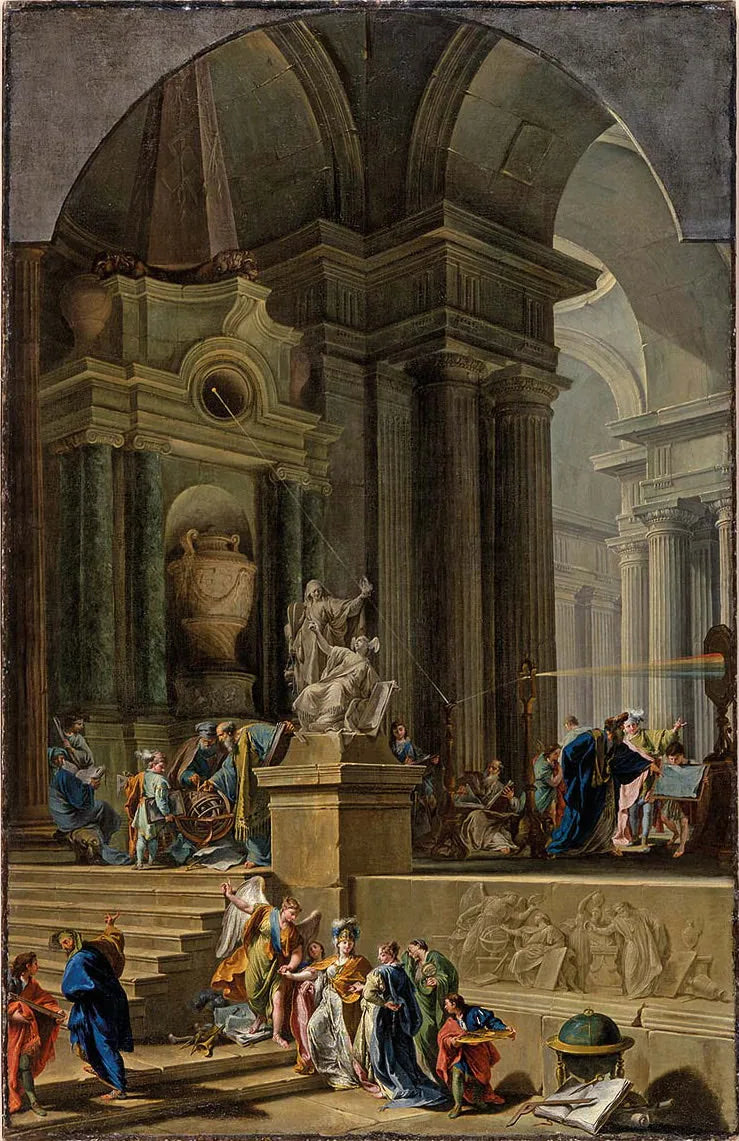 Pomnik alegoryczny Sir Isaac Newton - Giovanni Battista Pittoni