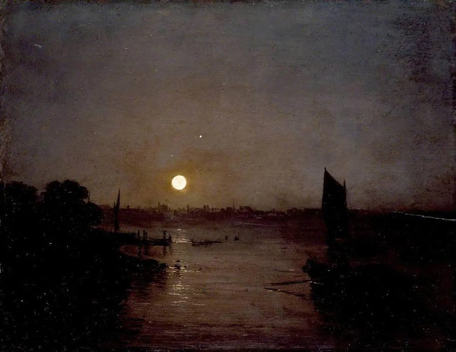 Księżycowe światło, studium w Millbank - J. M. W. Turner