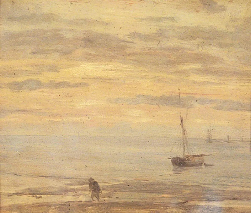 Kawałek morza, wieczór - Eugène Boudin