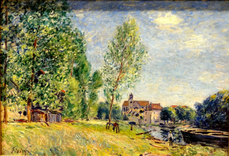 Moret, stocznia w Matrat - Alfred Sisley