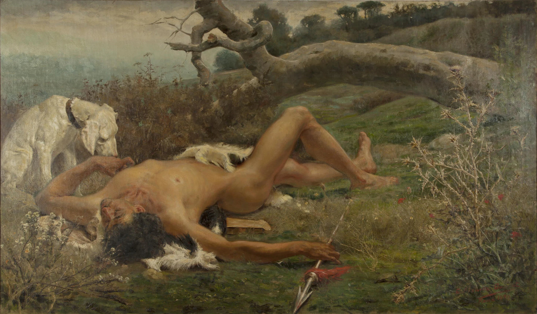 La mort d'Adonis - Eugenio Álvarez Dumont