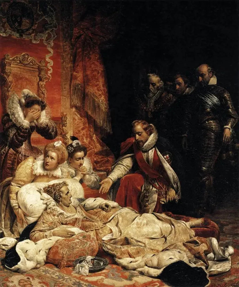 Śmierć Elżbiety, królowej Anglii, w 1603 roku - Paul Delaroche
