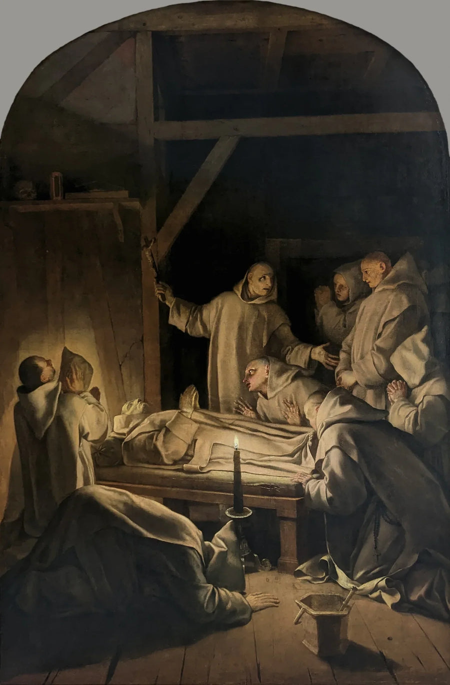 Śmierć Świętego Brunona - Eustache Le Sueur
