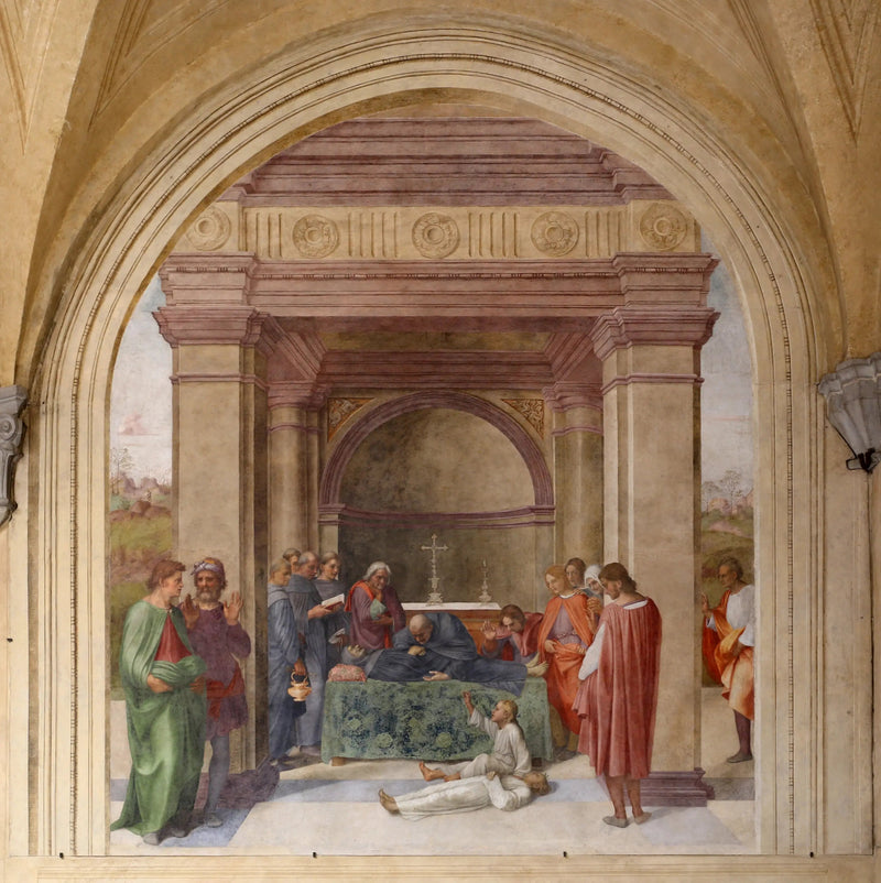 Śmierć świętego Filipa Benizi i zmartwychwstanie dziecka - Andrea del Sarto
