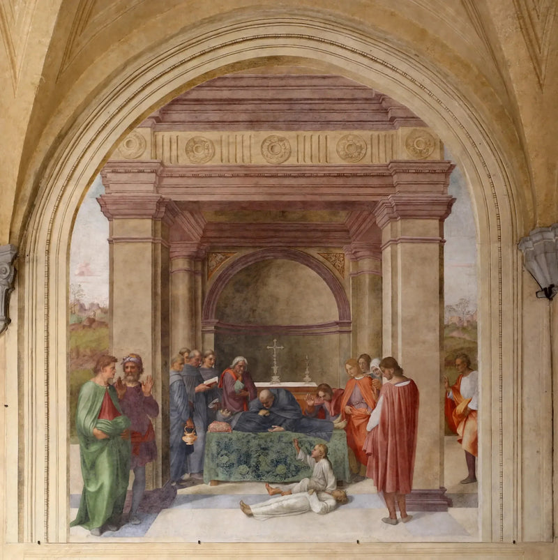 Śmierć świętego Filipa Benizi i zmartwychwstanie dziecka - Andrea del Sarto
