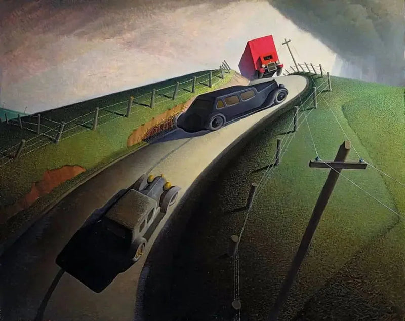 Śmierć na drodze przełęczy - Grant Wood