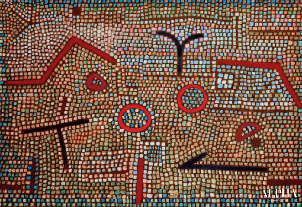 Mosaïque de Prhun - Paul Klee - Reproductions de tableaux et peintures haut de gamme