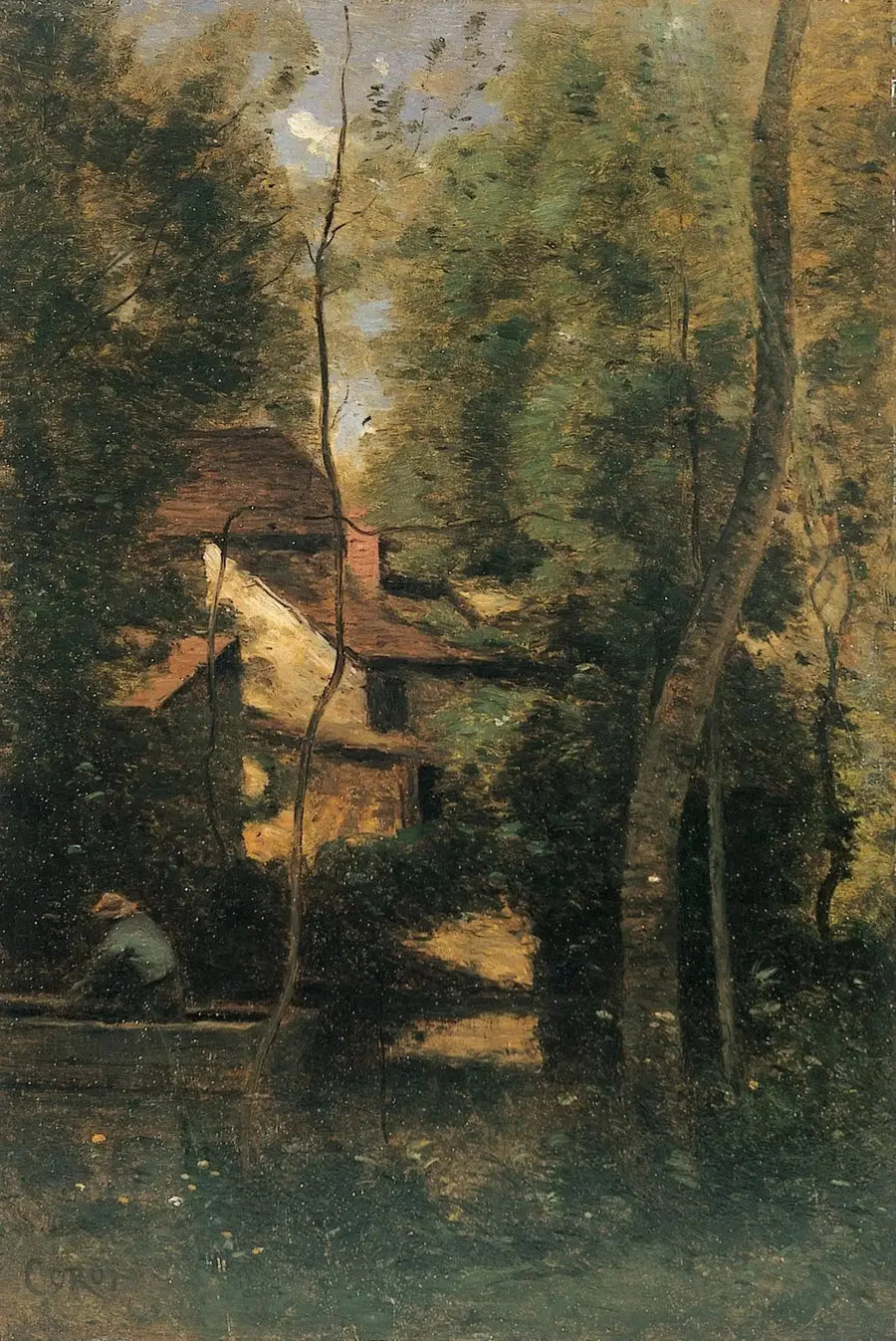 Mothois (Oise) niedaleko Gournay-en-Bray - Jean-Baptiste Camille Corot