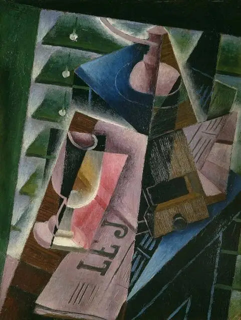 Młynek do kawy i szklanka - Juan Gris