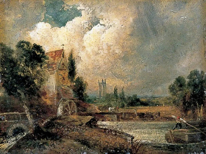 Młyn wodny w Flatford, Kent - John Constable