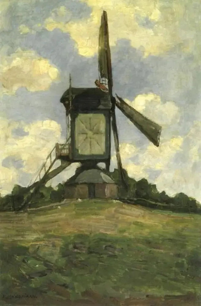 Młyn w Heeswijk, widok boczny - Piet Mondrian