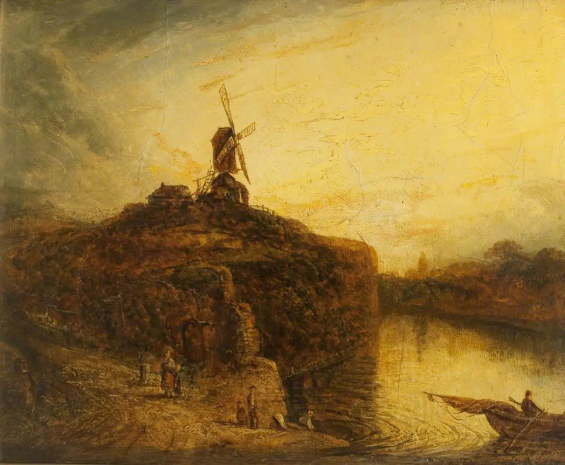 Wiatrak nad rzeką - Rembrandt