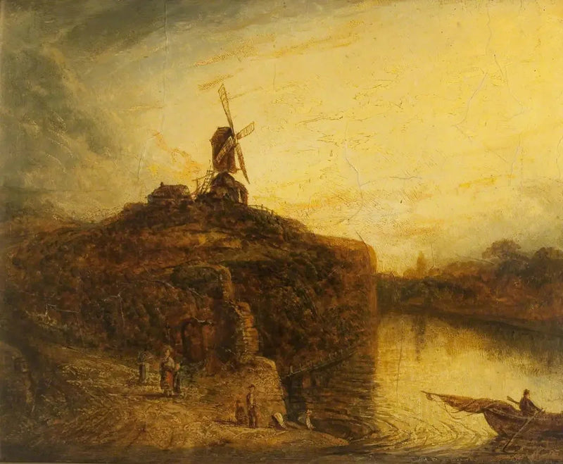 Wiatrak nad rzeką - Rembrandt