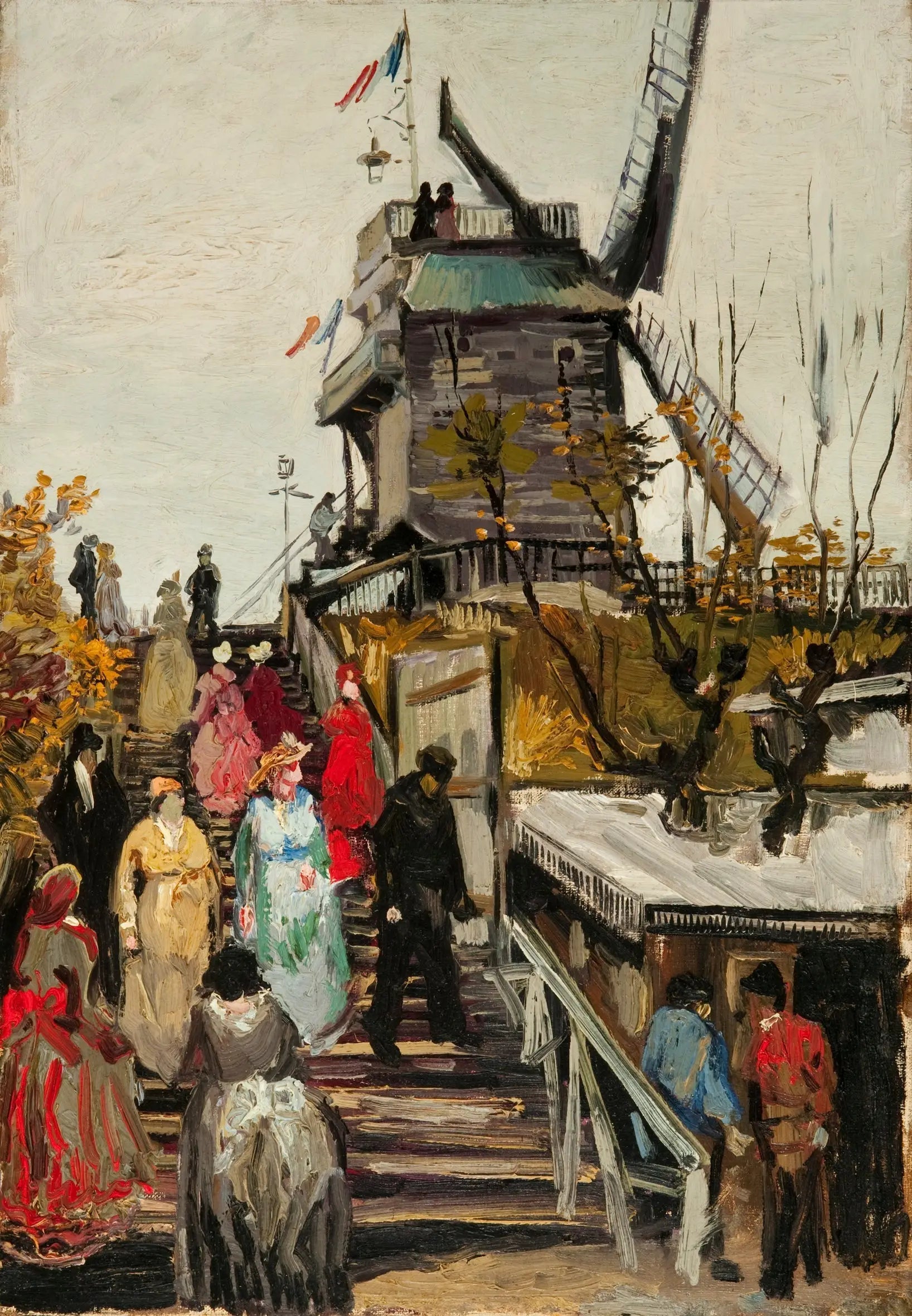 Moulin Le Blute-Fin - Vincent van Gogh image 1 copie peinte à la main à l’huile