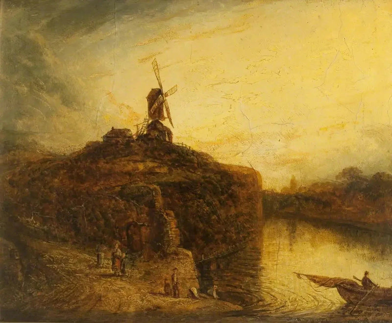 Wiatrak nad rzeką - Rembrandt