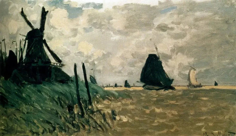 Wiatrak w pobliżu Zaandam W178 - Claude Monet