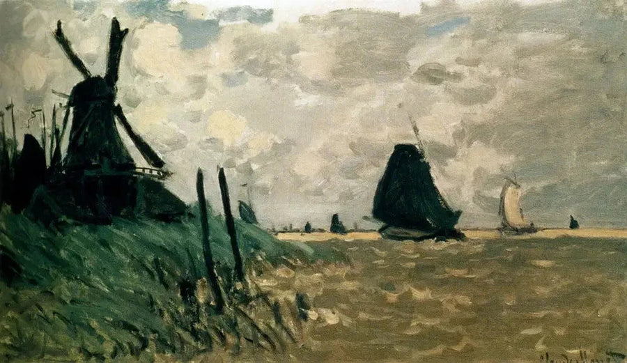Wiatrak w pobliżu Zaandam W178 - Claude Monet