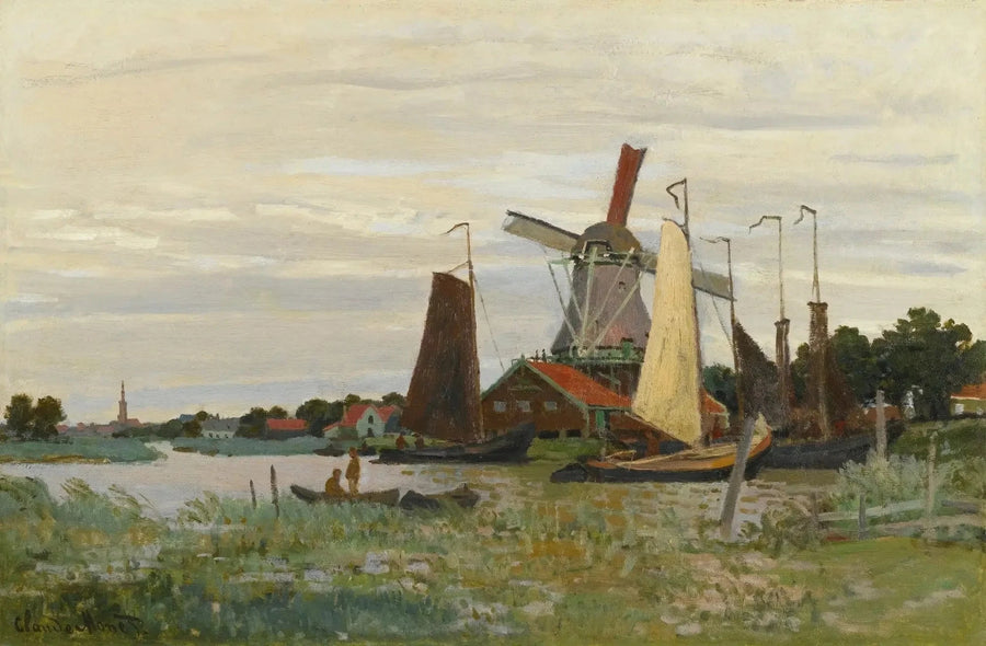 Młyn w Zaandam W171 - Claude Monet