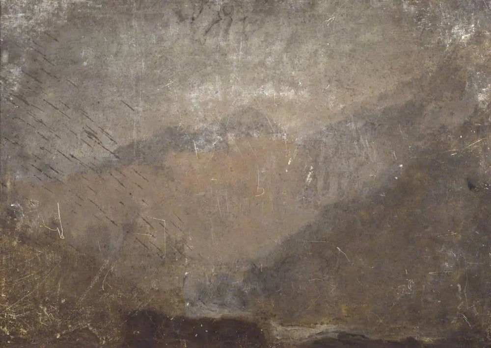 Reproduction du tableau « Mountainous Landscape - J. M. W. Turner » par Alpha Reproduction en peinture à l’huile