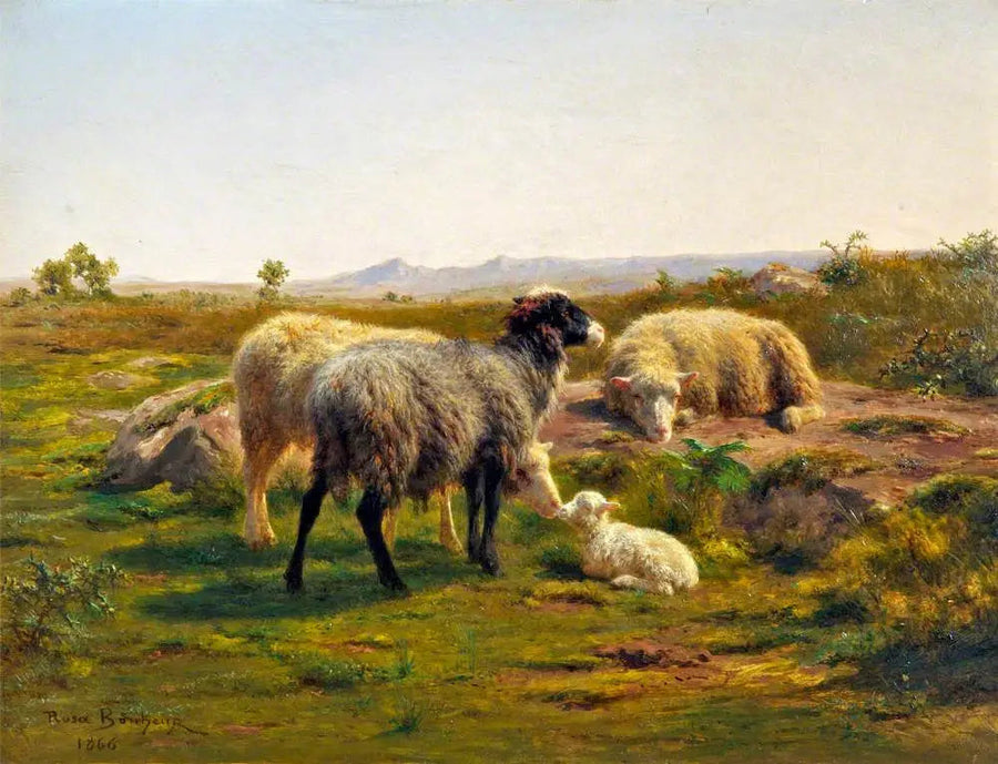 Owce i jagnię - Rosa Bonheur