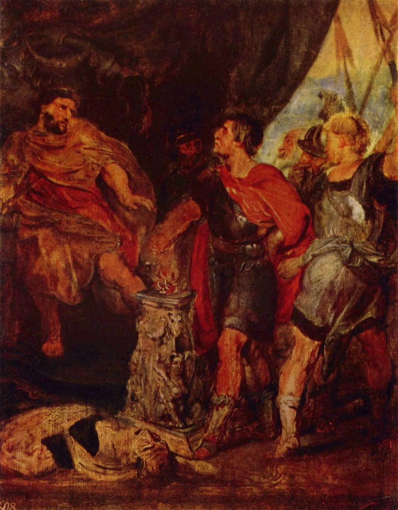 Muciusz Scaevola przed Lars Porsenna - Peter Paul Rubens