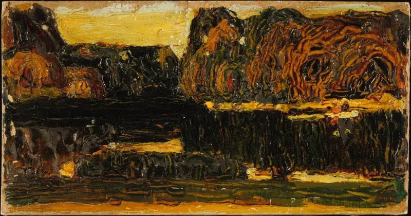 Monachium, angielski ogród (Jezioro i Łódź) - Wasilij Kandinsky