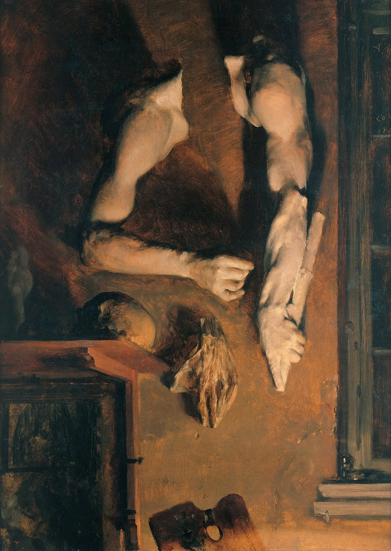 Ściana warsztatu - Adolph von Menzel