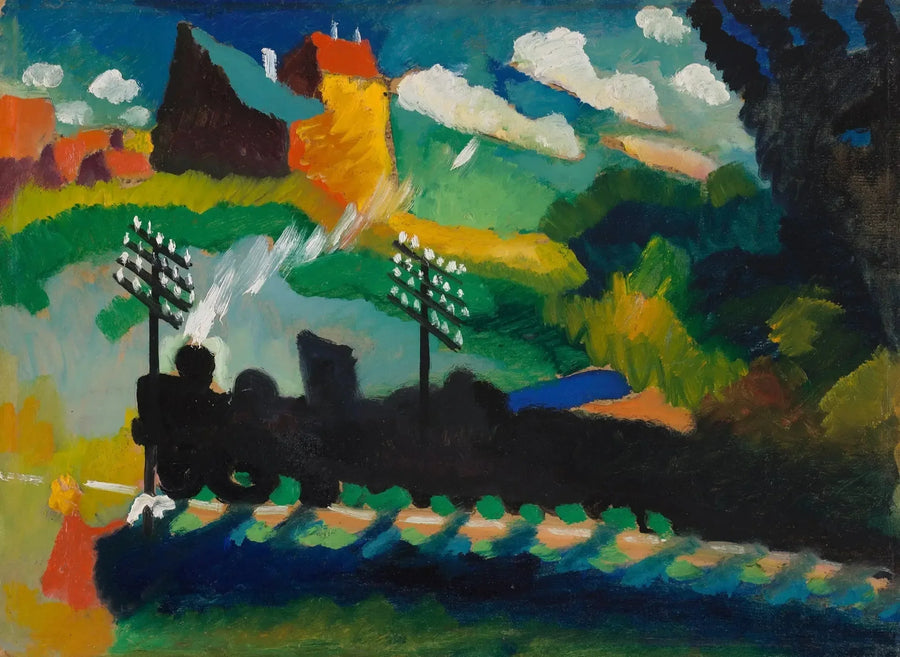 Murnau, Pociąg i Zamek - Wasilij Kandinsky
