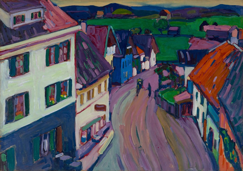 Murnau - Widok z okna Griesbräu - Wasilij Kandinsky
