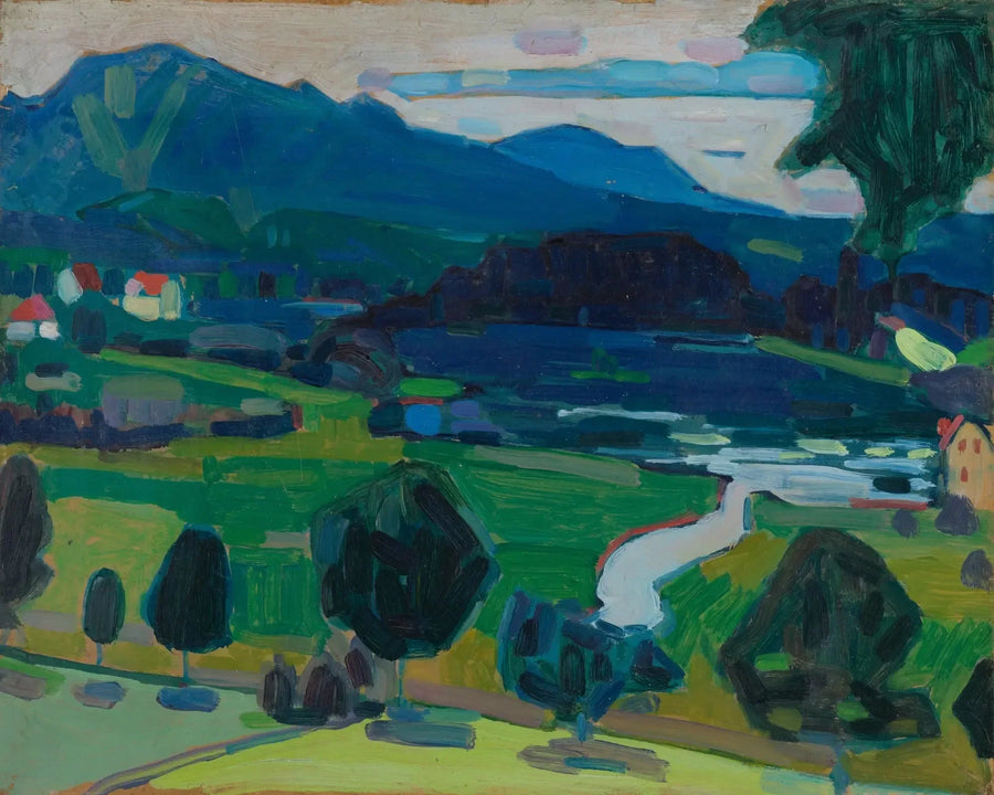 Murnau - Widok na Staffelsee - Wasilij Kandinsky