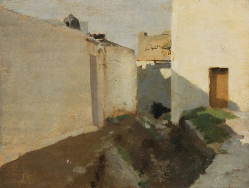 Białe ściany w słońcu, Maroko - John Singer Sargent
