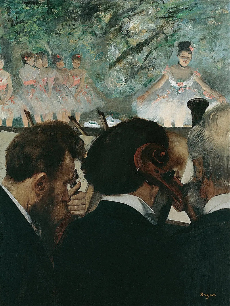 Muzycy w orkiestrze - Edgar Degas