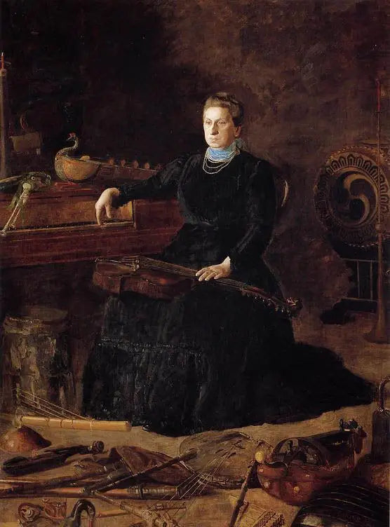Przeszła muzyka (Portret Sarah Sagehorn Frishmuth) - Thomas Eakins