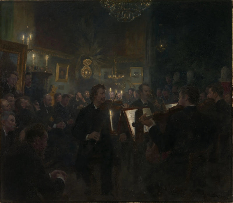 Muzyka w studio - Peder Severin Krøyer