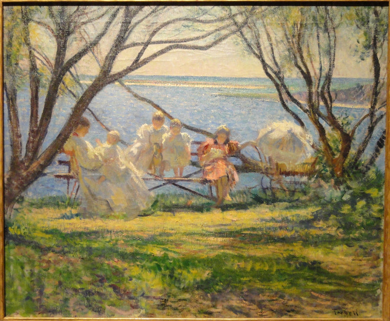 Moja rodzina w Cotuit - Edmund Charles Tarbell