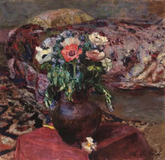 Mgiełki i anemony - Édouard Vuillard