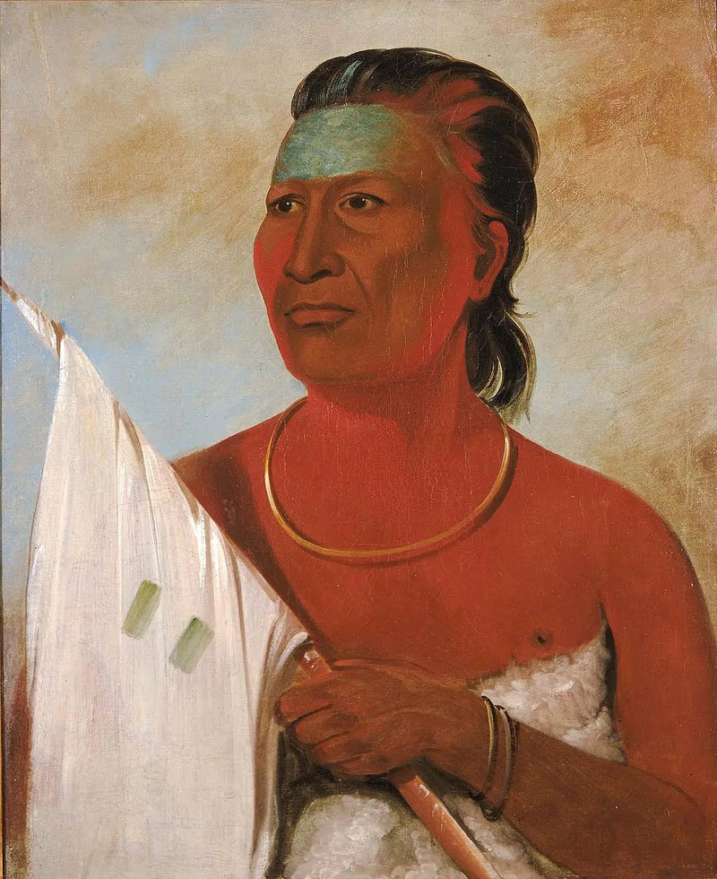 Náh-pope, Soup, doradca Black Hawk - George Catlin