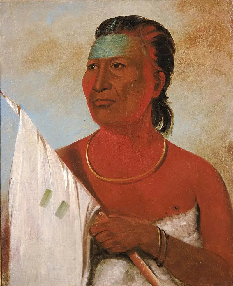 Náh-pope, Soup, doradca Black Hawk - George Catlin