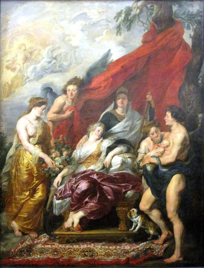 Narodziny Ludwika XIII w Fontainebleau 27 września 1601 - Peter Paul Rubens