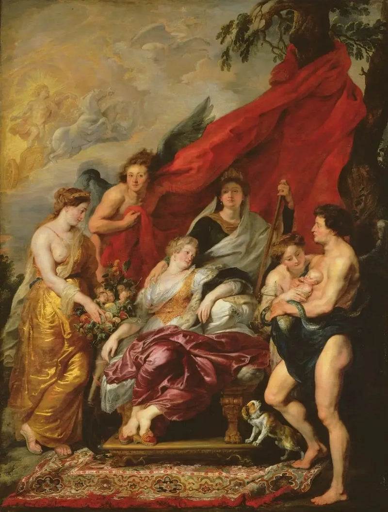 Narodziny Ludwika XIII - Peter Paul Rubens