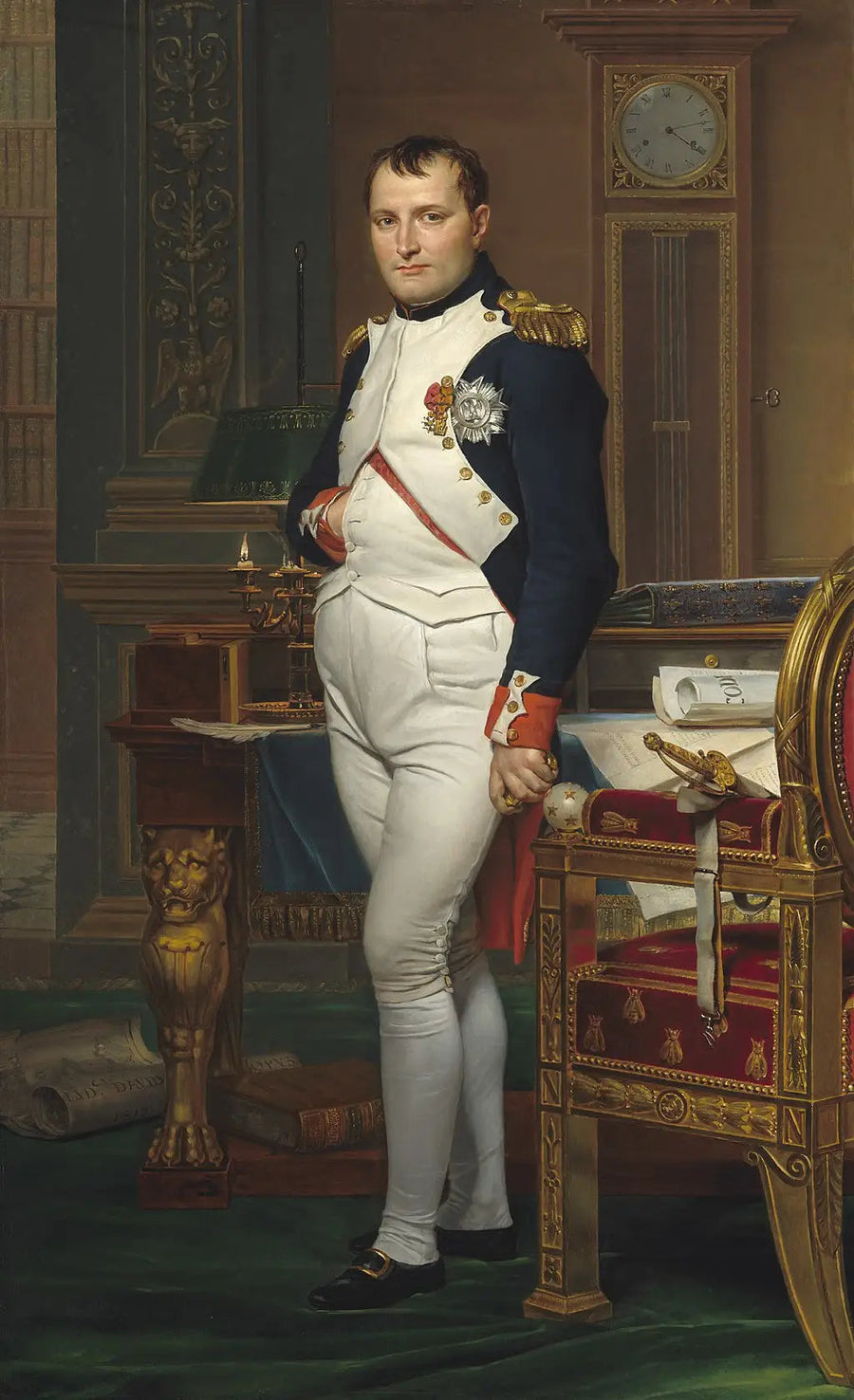 Napoleon w swoim gabinecie pracy - Jacques-Louis David