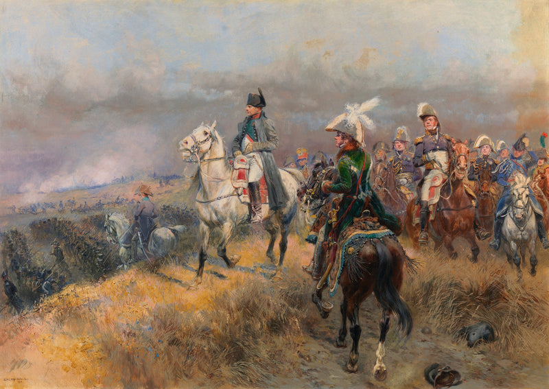 Napoleon i oddziały - Édouard Detaille