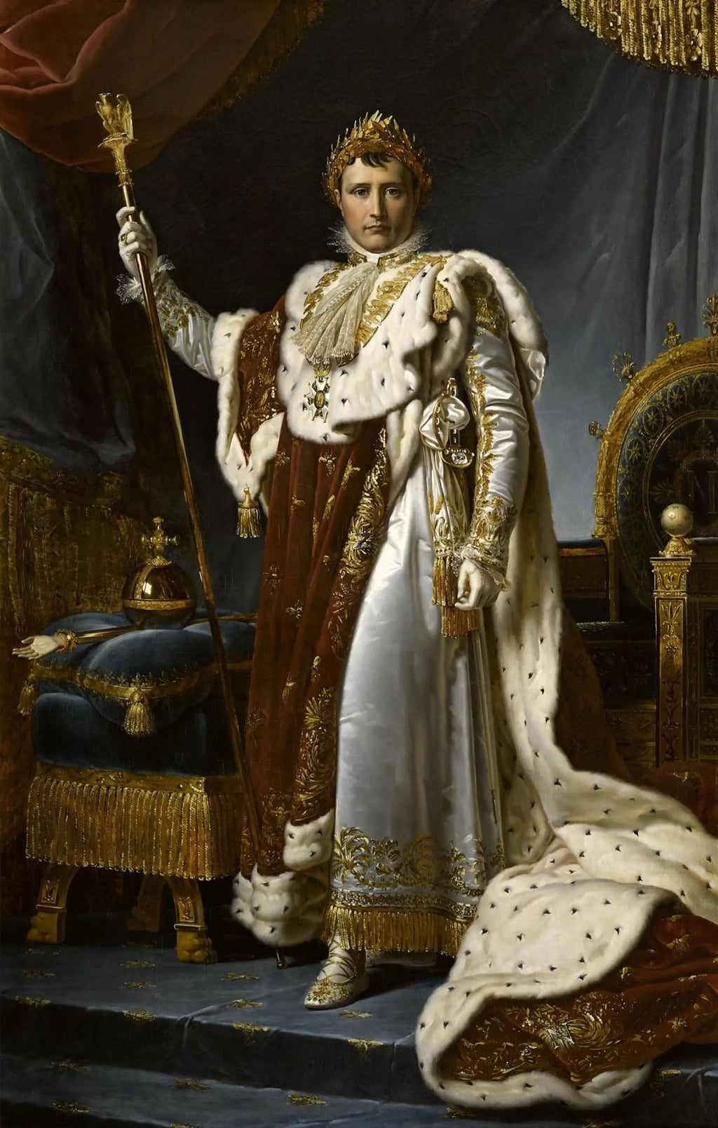 Napoléon Ier en costume du Sacre - François Gérard image 2 copie peinte à la main à l’huile