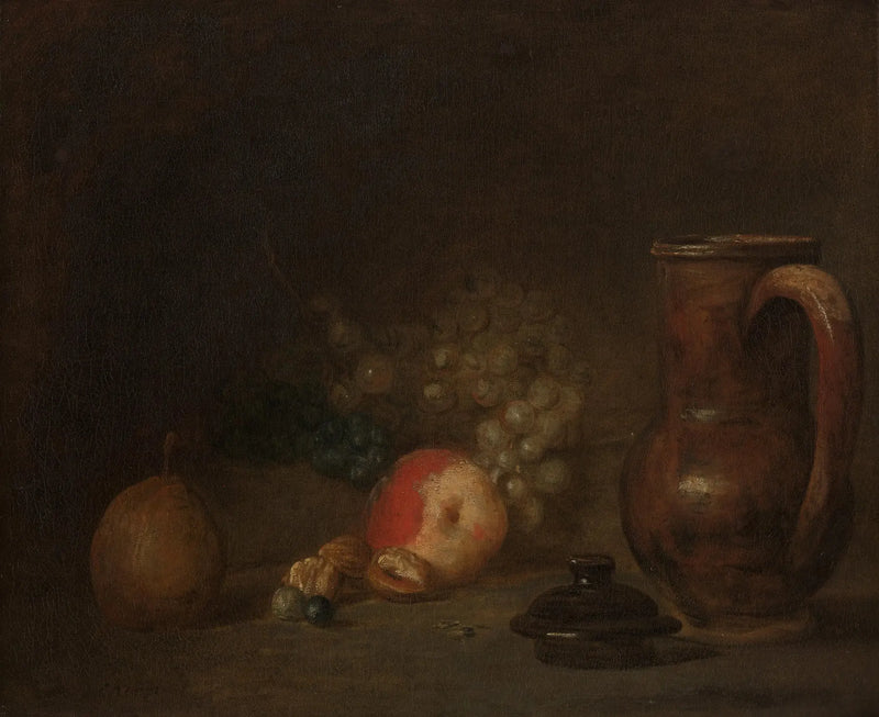 Martwa natura z glinianym dzbankiem - Jean Simeón Chardin