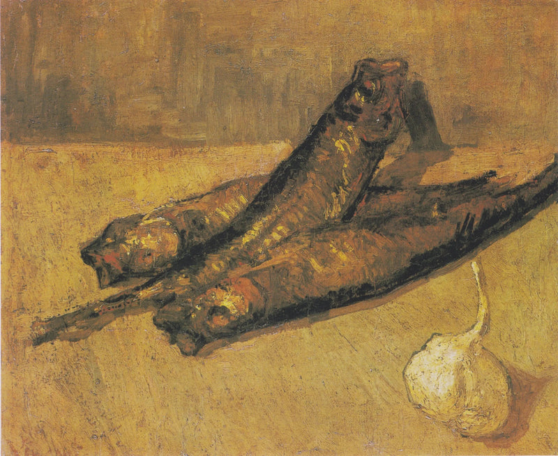 Martwa natura z czosnkiem i cebulą - Vincent van Gogh