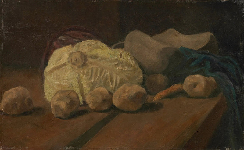 Martwa natura z kapustą i chodakami - Vincent van Gogh