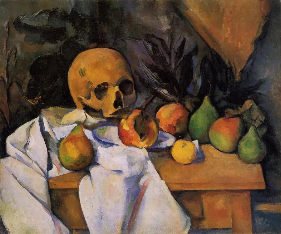 Martwa natura z czaszką - Paul Cézanne