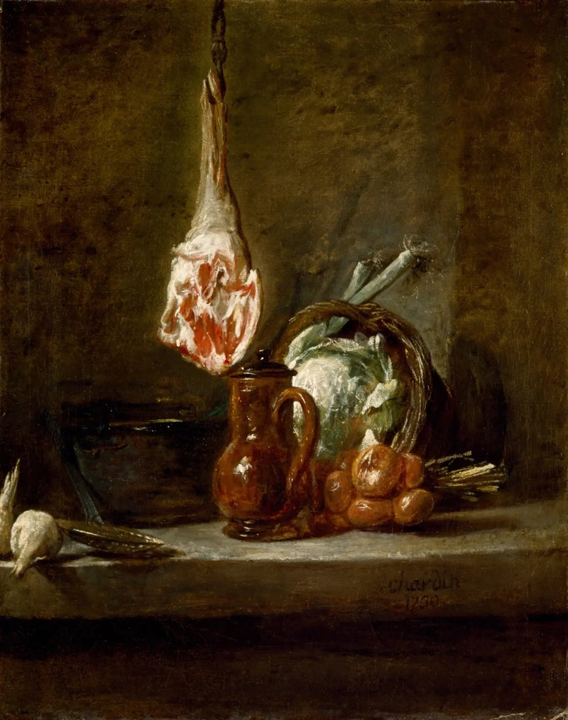 Martwa natura z pieczenią jagnięcą - Jean Simeón Chardin