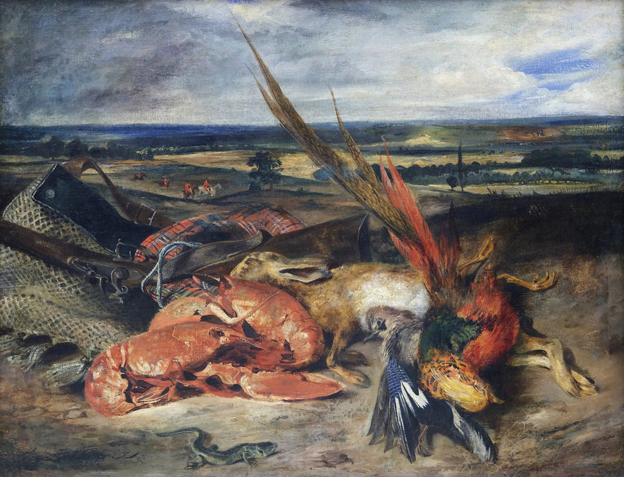 Martwa natura z homarem - Eugène Delacroix